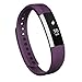 AK for Fitbit Alta Bands, Replacement Bands for Fitbit Alta/Alta HR with Metal Clasp（Purple,Large）