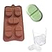 X-Haibei Chill Pill Soap Ice Cube Tray Chocolate Candy Mold Silicone 5-cavity 1oz