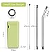 Hydream straw1 Collapsible Reusable Stainless Steel, Folding Drinking Straws Keychain Foldable Final Premium Food-Grade Portable Set with Hard Case Holder Clea, Small