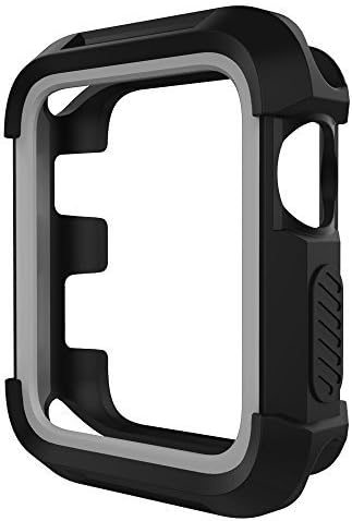 Kelice Apple Watch Sport Case 42mm, Soft and Light TPE with PC Cover for Apple Watch 42mm Series 3, Series 2, Series 1(42mm Black-Gray)