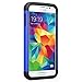 SYONER Galaxy S5 Case, [Shockproof] Hybrid Rubber Dual Layer Armor Defender Protective Case Cover for Samsung Galaxy S5 S V I9600 [Blue/Black]