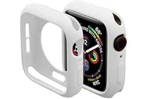 Miimall Compatible for Apple Watch 38mm Case, Slim TPU Bumper Cover Anti-Scratch Protective Case Cover for Apple Watch Series 3 Series 2 38mm White