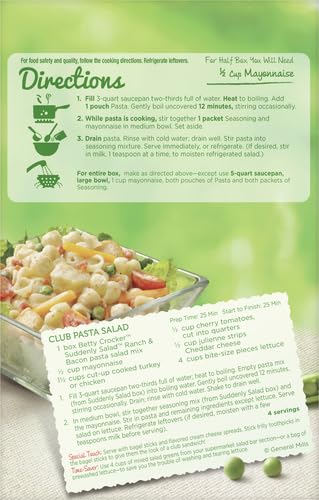 BETTY CROCKER SUDDENLY PASTA SALAD, 15 OZ
