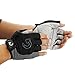 GEARONIC Cycling Bike Bicycle Motorcycle Glove Shockproof Foam Padded Outdoor Workout Sports Half Finger Short Gloves - Gray XL