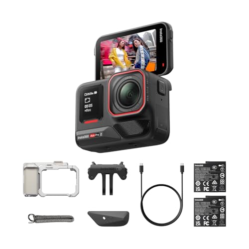 Insta360 Ace Pro 2 Xplorer-Bundle Mondsilber - 8K Action-Cam, Doppel-Akku