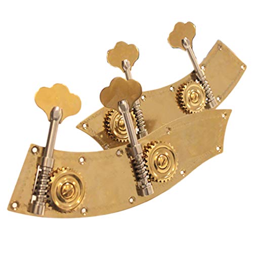 B Blesiya Set of 2 Metal Double Bass Tuning Pegs Tuners for 4/4 3/4 1/2 1/4 1/8 1/10 1/16 Double Bass Replacement - as described, 4/4-3/4