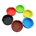 INNOLIFE Eco-Friendly Colorfull Premium Silicone Rubber High Temperature Heat Resistant Round Design Ashtray (Mixed Color)