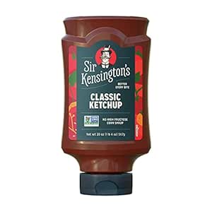 Sir Kensington's Classic Ketchup, From Whole Tomatoes, No High Fructose Corn Syrup, Gluten Free, Certified Vegan, Non- GMO Project Verified, Shelf-Stable, 20 oz
