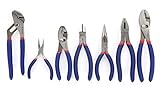 WORKPRO 7-piece Pliers Set (8" Groove Joint Pliers, 6" Long Nose, 6" Slip Joint, 7" Linesman, 8" Slip Joint) (Tools &amp; Home Improvement)