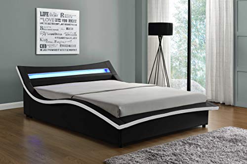 Italy Wave-Like Contemporary Modern Upholstered Platform ...