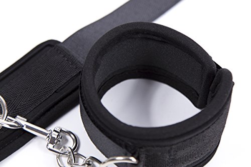 Yeoubi Handcuffs Adjustable Soft Wrist Cuffs and Eye Mask Blindfold - Thumbnail 2