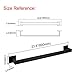 Nolimas Matte Black Bath Towel Bar Single Bars Towel Rack Rod Classic Wall Mounted Stainless Steel Bathroom Towel Bar Toilet Kitchen Towel Shelf Single Layer, 24inch