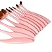Makeup Brushes,Vander 10 Pcs Fashionable Professional Super Soft Oval Toothbrush Makeup Brush Set Foundation Brushes Contour Powder Blush Concealer Eyeliner Make Up Brush Cosmetics Tool (Pink)