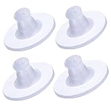 GoProver 100 Pack Earring Backs Earring Stoppers Clear Rubber Bullet Clutch Earring Backs with Pad