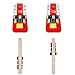 Simdevanma T10 194 LED Bulb 3030 Chipset 168 SMD W5W LED Wedge Light 1.5W 12V For Car Interior Map Dome Lamp Trunk Dashboard Parking License Plate Turn Signal Lights (White,Pack of 8)