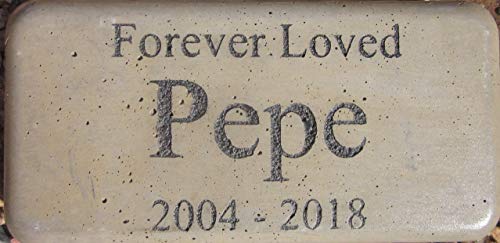Personalized Engraved Pet Memorial 'Forever Loved' 8" X 4" (Brick Size) - Thumbnail 6