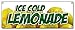 Lemonade 1 Banner Sign lemonaid ice Cold Fresh Homemade Drinks Food