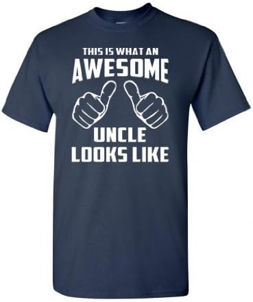 Awesome Uncle Looks Like Adult Funny Adult T-Shirt Tee