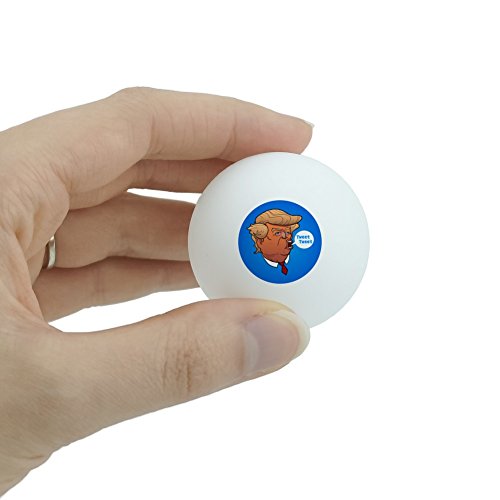 Funny Donald Trump Face Tweet Tweet Novelty Table Tennis Ping Pong Ball 3 Pack