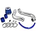 Spec-D Tuning AFC-CV01EXBL-AY Civc DX LX EX 1.7L L4 Manual Transmission Cold Air Intake+Blue Filter