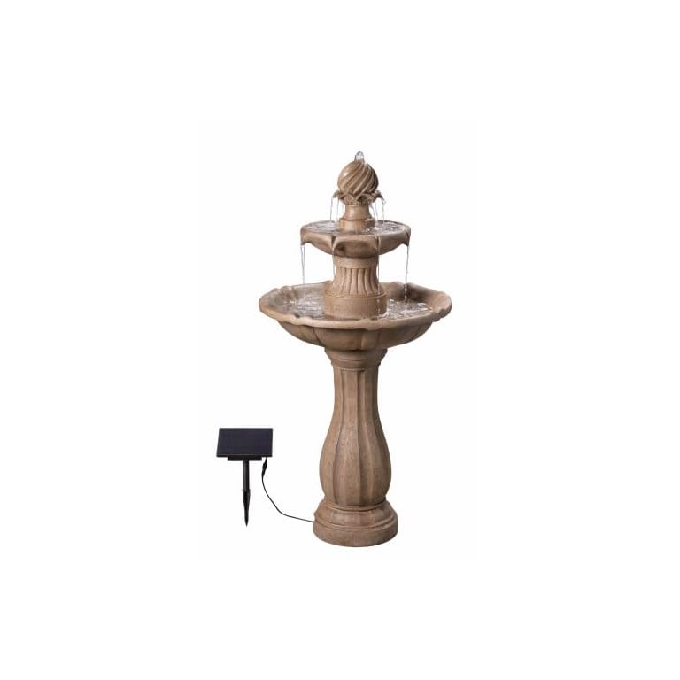 Kenroy Home 51009SNDST Frost Outdoor Solar Floor Fountain with Tan