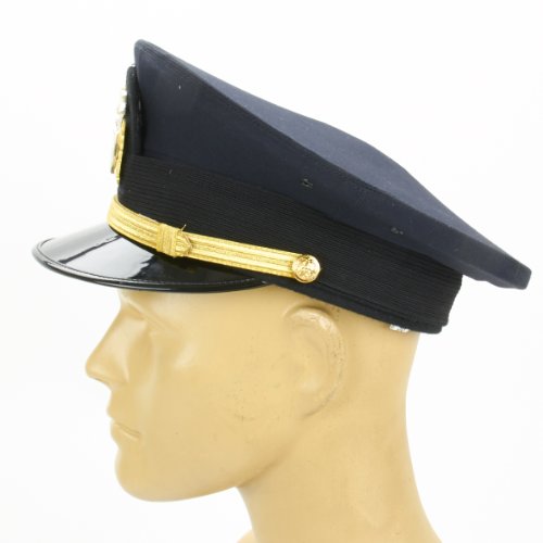 U.S. WWII Naval Officer Blue Peaked Visor Cap- Size US 7.25 (58cm)