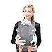 Metene Baby Carrier, 4-in-1 Adjustable Infants Holder, Soft and Breathable, Ergonomically Designed Kids Wrap with Removable Bib, Toddler Carrier Perfect for Newborn Babies and Children up to 33 lbs