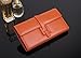 Grebago Women's Genuine Leather Long Wallet Clutch Purse Handbag Card Holder Case with Coin Zipper Pocket Orange (Gift box)