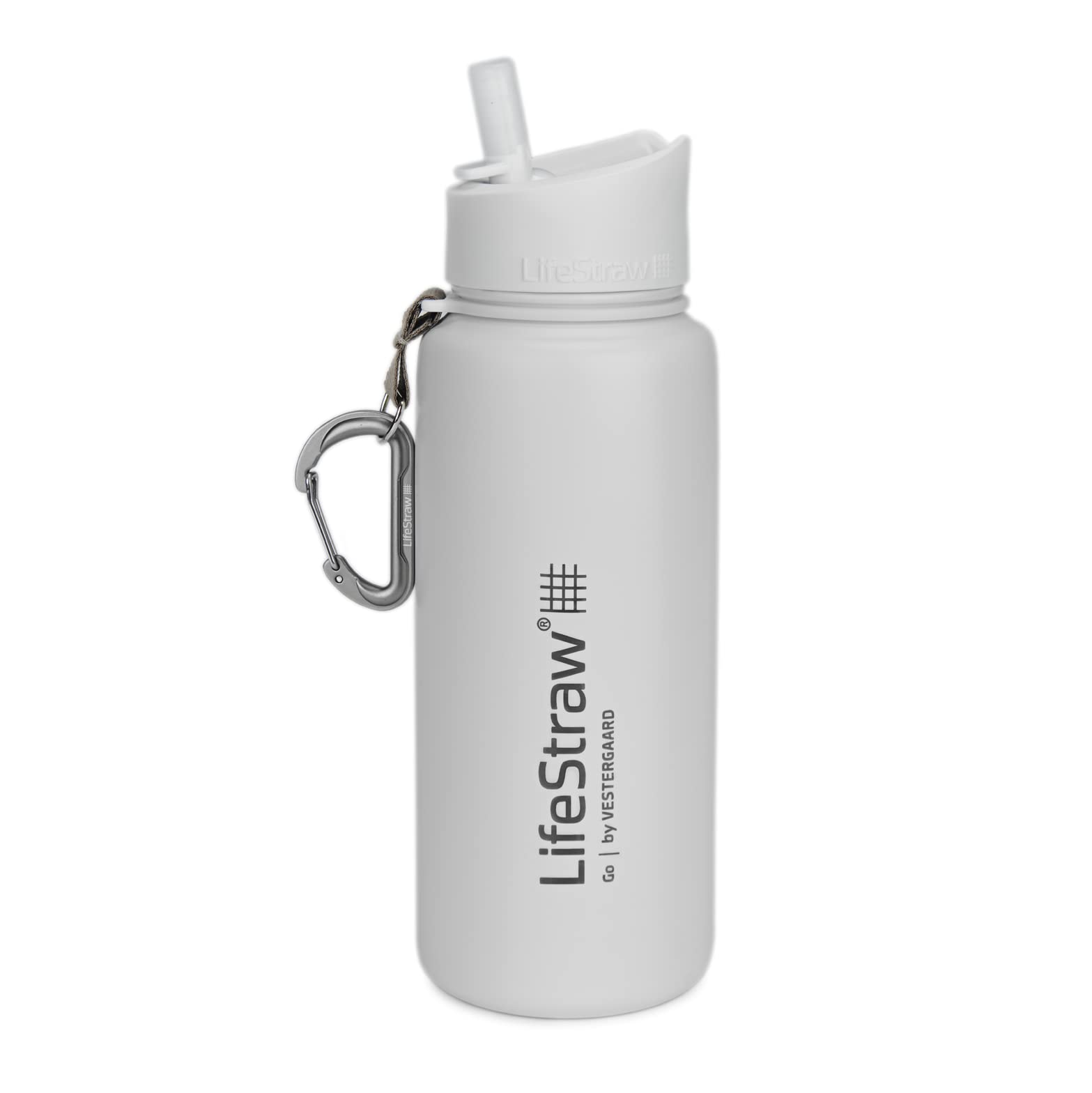 LifeStraw Go 2-Stage Filter Bottle Unisex-Adult, White, 710 ml