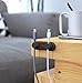 Philonext hui-99 TedGem Magnetic Cable Clips, Desktop Cord Management, Multipurpose Organizer with 3 Cable Buckles and 2 Bases for Cell Phone Cable, Dark Grey