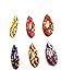 Multi Colour Plastic Cover Safety PIN Saree PIN ONE Side of Safety PIN Hijab Sari PIN Women Brooch 1.5 inches - 12 Pack - Comes with Velvet Pouch