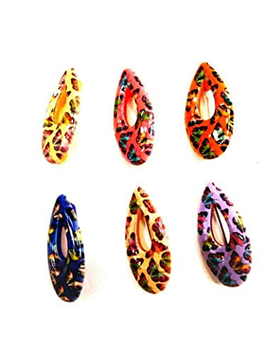 Multi Colour Plastic Cover Safety PIN Saree PIN ONE Side of Safety PIN Hijab Sari PIN Women Brooch 1.5 inches - 12 Pack - Comes with Velvet Pouch