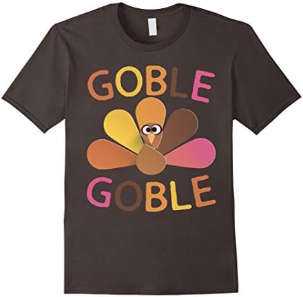 Mens Gobble Gobble T-Shirt Cool Thanksgiving And Turkey Day Shirt Small Asphalt