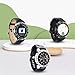 MASCARRY Bezel Ring for Galaxy Watch 46mm / Galaxy Gear S3 Frontier & Classic, Aluminium Bezel Loop Adhesive Cover Anti Scratch Protection for Galaxy Watch Accessory（Black & Red）