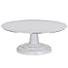Ateco 612 Cast Iron and Non-slip Pad Cake stand, 12 inch, White primary
