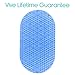 Vive Oval Bathtub Mat - Nonslip Shower Floor Pad - Non-Slip and Non-Skid for Bath Tub with Strong Rubber Suction Cup Grip - for Baby, Elderly, Kids, Bathroom (Blue)