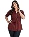 Kiyonna Women's Plus Size Caycee Twist Top