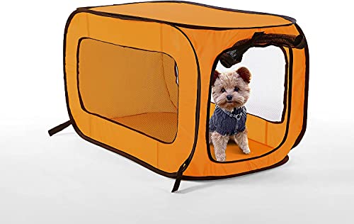 Beatrice Home Fashions Pop-Up Reise-Hundebox - Zusammenklappbare Transportbox 61x42x41cm