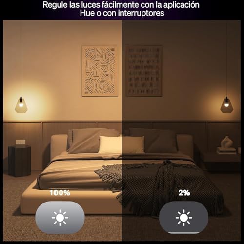 Hue Essential Starter Kit: Hue Bridge + 3 lâmpadas LED inteligentes GU10 + Botão inteligente, Luz e Cores Brancas, regulável 2200-6500 K, Alexa comp. Assistente, Samsung SmartThings e Apple Home