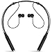 Bluetooth Headphones X-LIVE Wireless Stereo Earphones Noise Cancelling Neckband Bluetooth Headset In-Ear Sweatproof Sport Earbuds with Mic (Black)