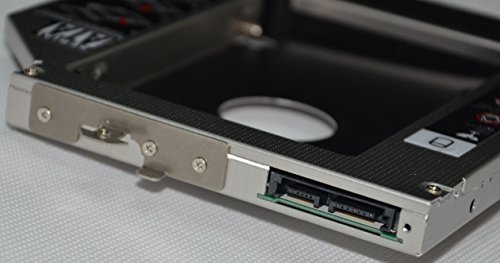 Deyoung 2nd HDD SSD Hard Drive Caddy for HP Elitebook 8460p 8460w 8470p 8470w with Faceplate / Bezel and Mounting Bracket