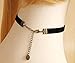 Jewelry 4 lady Black Velvet Choker Necklace Retro & Gothic Style Costume Jewelry Adjustable(Approx 12