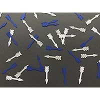 Navy, White, and Grey Arrow Confetti - Tribal Party Decorations - Wild One First Birthday Decorations - Boy Tribal Birthday Decor - Arrows - 300 pieces