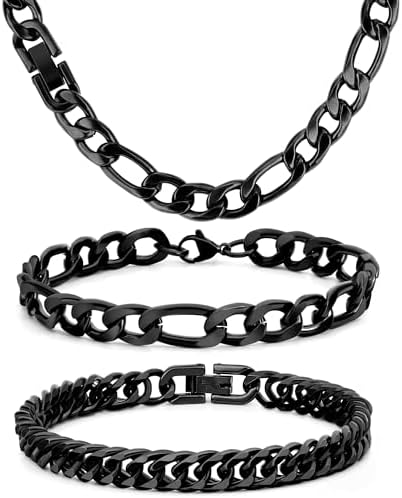 Amazon.com: Stainless Steel Black Cuban Link 10.5MM Extra Wide 24
