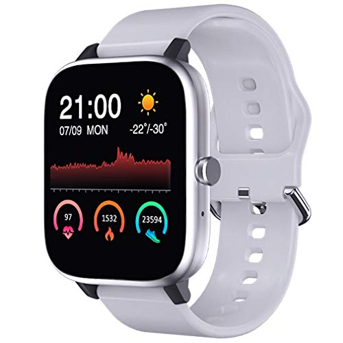 Smartwatch Uomo Donna, Bluetooth Orologio Fitness Cardiofrequenzimetro Cronometro Orologio Sportivo Calorie Activity…