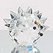 Waltz&F Clear Crystal Hedgehog Collectible Figurine Mini Animal Statue