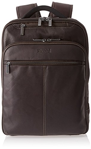 Kenneth Cole Back-stage Access Leather Laptop Backpack in Brown