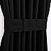 Nicetown Practical Thermal Insulated Blackout Curtain Panel for French Door / Patio 54W by 72L Inches - Black - 1 Panel