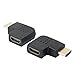 HDMI Right Angle Adapter, Anbear HDMI Port 90 Degree & 270 Degree Saver Adapter (Male to Female),2Pack