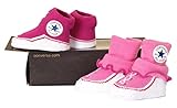 Converse Baby Girl's Ruffled Bootie Socks 0-6 Months Dark Pink